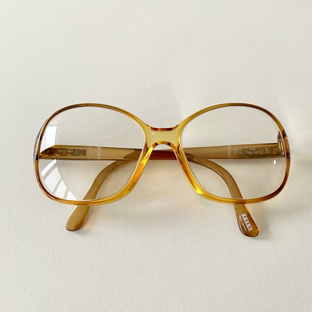 Vintage Zeiss West Germany Acetate Oversized Eyeglasses *FRAMES ONLY*